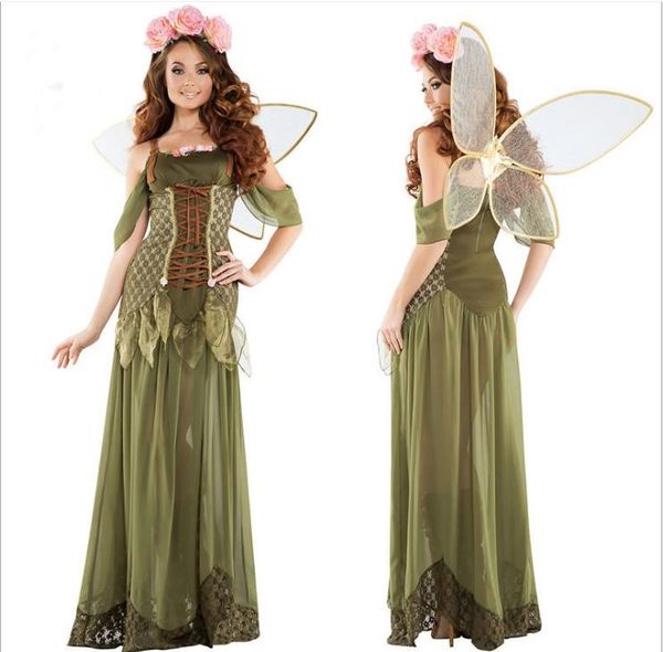 womens halloween green elf costumes forest princess angel flower fairy sleeveless dress with wings sets women cosplay stage clothes, Black;red
womens halloween green elf costumes forest princess angel flower fairy sleeveless dress with wings sets women cosplay stage clothes, Black;red