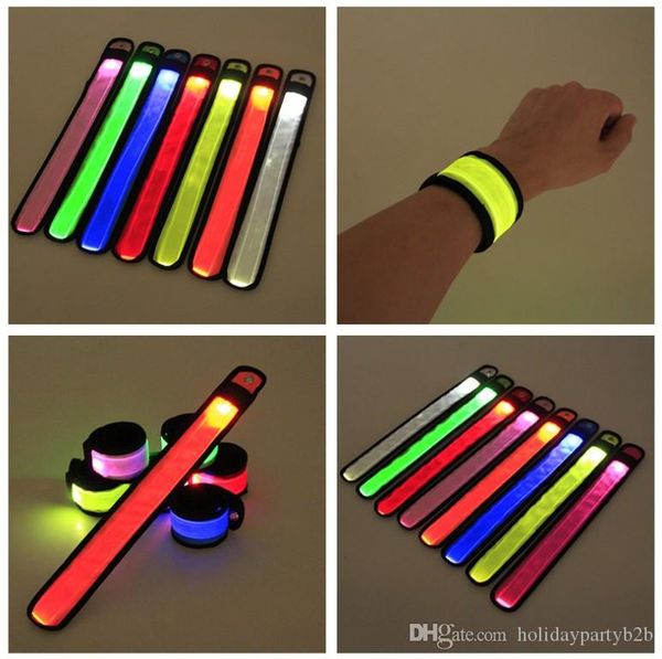 led wristband led sport slap wrist strap grid flash bracelet light bands glowing armband strap party concert halloween decor props, Red;brown 
led wristband led sport slap wrist strap grid flash bracelet light bands glowing armband strap party concert halloween decor props, Red;brown