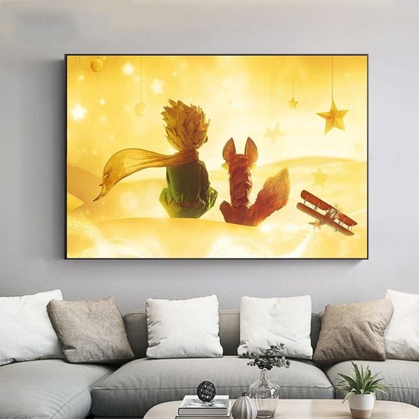the little prince poster prints wall art canvas painting modern decorative cartoon pictures for nursery kids bedroom home decoration
the little prince poster prints wall art canvas painting modern decorative cartoon pictures for nursery kids bedroom home decoration