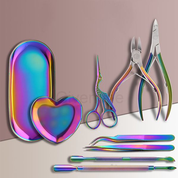 rainbow nail clipper set pro nail art manicure tool household stainless steel tweezer pusher dead skin shears gift box tool
rainbow nail clipper set pro nail art manicure tool household stainless steel tweezer pusher dead skin shears gift box tool