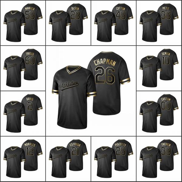 oakland athletics men #26 matt chapman 10 marcus semien 39 blake treinen women youth black golden custom jersey
oakland athletics men #26 matt chapman 10 marcus semien 39 blake treinen women youth black golden custom jersey