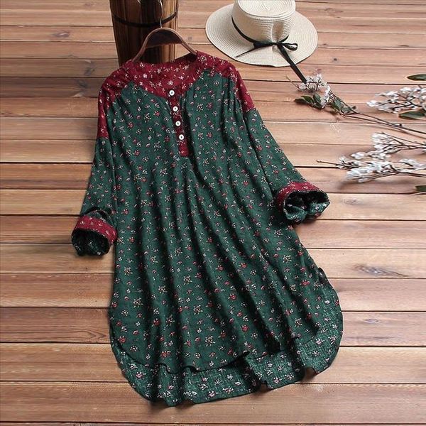 blouse women winter women vintage floral print blouse patchwork long sleeve plus size shirt blouse, White
blouse women winter women vintage floral print blouse patchwork long sleeve plus size shirt blouse, White
