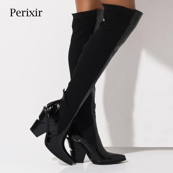 2020 new winter over the knee high boots women black boots stretch fabrics high heel slip on shoes pointed toe woman long
2020 new winter over the knee high boots women black boots stretch fabrics high heel slip on shoes pointed toe woman long