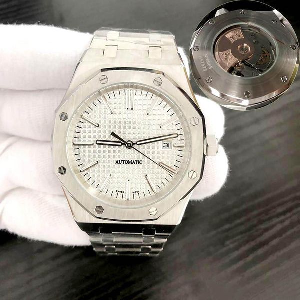 15 color royal watch oak automatic watches 42mm size rose gold original clasp stainless steel wristwatches, Slivery;brown
15 color royal watch oak automatic watches 42mm size rose gold original clasp stainless steel wristwatches, Slivery;brown