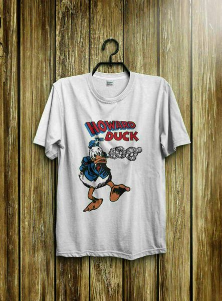 new rare vintage howard the duck 1977 shirt reprint limited edition, Gray;blue 
new rare vintage howard the duck 1977 shirt reprint limited edition, Gray;blue