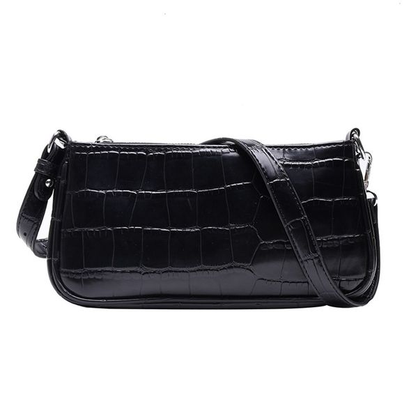 2020 women crocodile bag bolsas designer handbags ladies leather fashion handbags stone messenger purse baguette tote bags