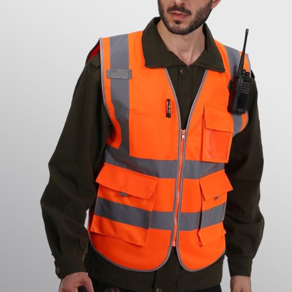1pc reflective vest fluorescent safety warning outdoor carpenter constructions, Black;red
1pc reflective vest fluorescent safety warning outdoor carpenter constructions, Black;red