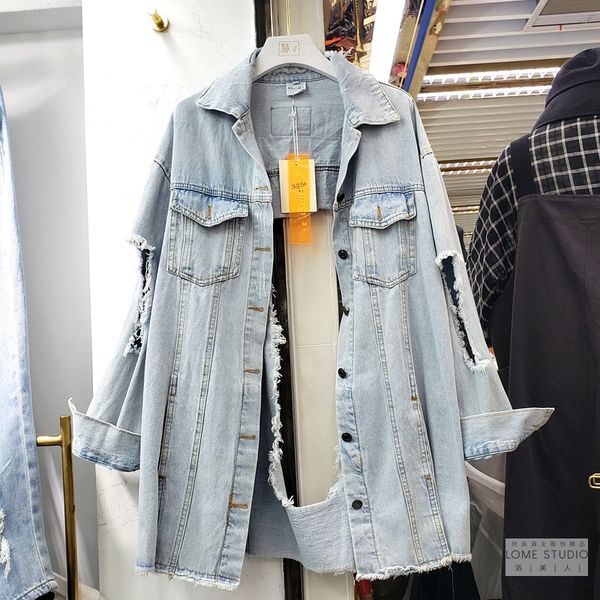 2020 summer new fashion backless holes jeans jacket for women long light color jeans coat women's loose casual denim coats, Black;brown
2020 summer new fashion backless holes jeans jacket for women long light color jeans coat women's loose casual denim coats, Black;brown