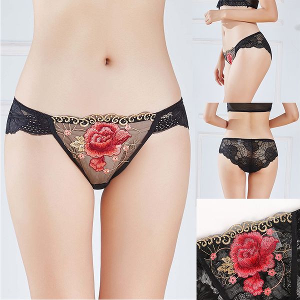 jhyamy women's underwear lace panties female embroidery flowers large size cotton breathable women's briefs, Black;pink
jhyamy women's underwear lace panties female embroidery flowers large size cotton breathable women's briefs, Black;pink