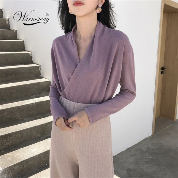 deep v neck women knitted short sweaters fashion 2020 solid full sleeve pullovers woman cross knit cloth basic b-141, White;black
deep v neck women knitted short sweaters fashion 2020 solid full sleeve pullovers woman cross knit cloth basic b-141, White;black