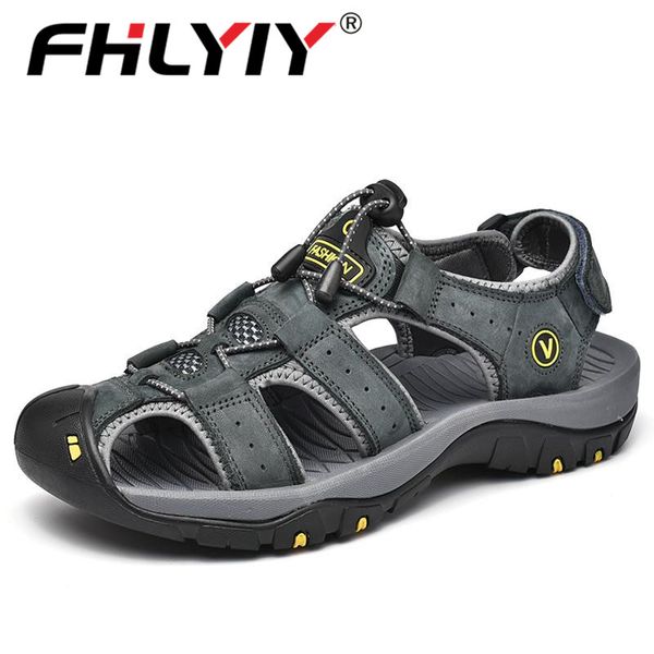 fhlyiy new big size genuine leather cowhide men sandals 2020 summer quality beach slippers casual sneakers outdoor beach shoes, Black
fhlyiy new big size genuine leather cowhide men sandals 2020 summer quality beach slippers casual sneakers outdoor beach shoes, Black