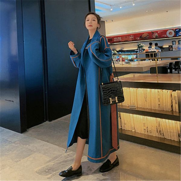 2020 new spring autumn windbreaker women's mid-length korean long trench coats with belt b519, Tan;black
2020 new spring autumn windbreaker women's mid-length korean long trench coats with belt b519, Tan;black