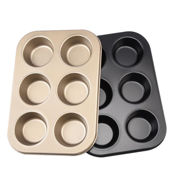ovenware muffin pan heavy duty carbon steel non-stick 6 cup cupcake mold baking pans bakeware gold/black jk2007xb
ovenware muffin pan heavy duty carbon steel non-stick 6 cup cupcake mold baking pans bakeware gold/black jk2007xb