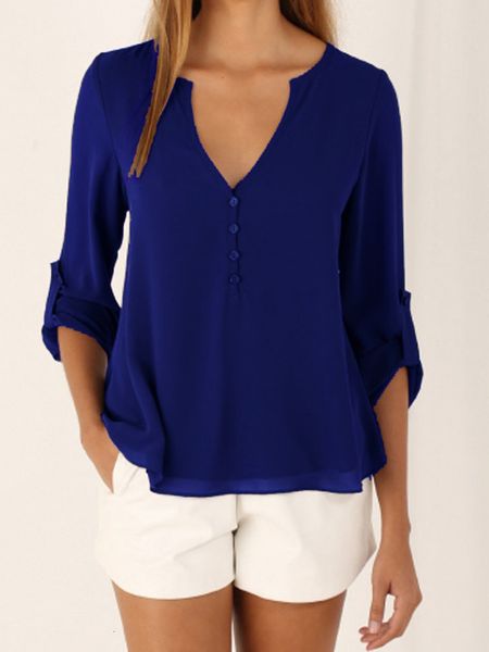 s 5xl women deep v neck shirts 2020 summer button long sleeve ladies chiffon shirts solid cap sleeve elegant black, White
s 5xl women deep v neck shirts 2020 summer button long sleeve ladies chiffon shirts solid cap sleeve elegant black, White