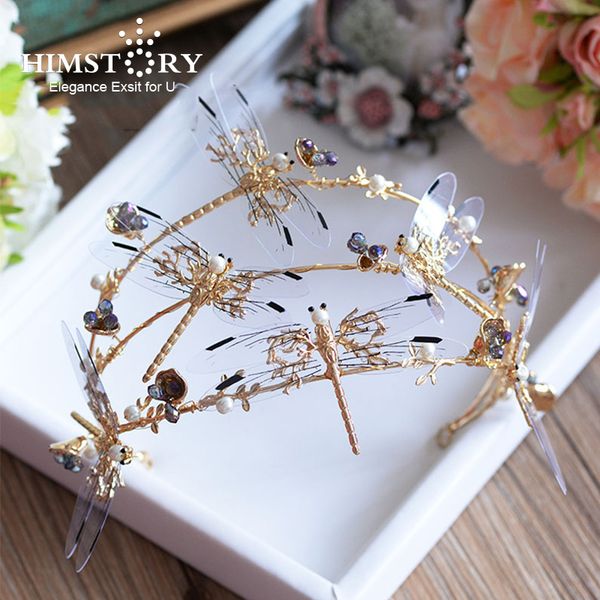 himstory luxury baroque three-layer gold dragonfly headbands gold hair bands crown and tiaras wedding hair accessories mx200720, White;golden
himstory luxury baroque three-layer gold dragonfly headbands gold hair bands crown and tiaras wedding hair accessories mx200720, White;golden