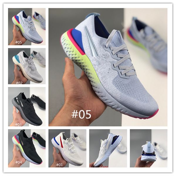 2020 new luxury epic react knit climbing sock shoes for men women womens brand fashion designer athletic boots sports sneakers triple black
2020 new luxury epic react knit climbing sock shoes for men women womens brand fashion designer athletic boots sports sneakers triple black