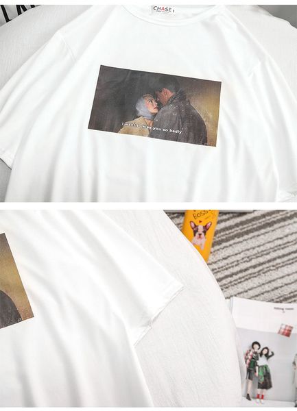 summer casual short sleeve t-shirt trend versatile loose five point sleeve lovers' wear men's stall night market wholesale, White;black
summer casual short sleeve t-shirt trend versatile loose five point sleeve lovers' wear men's stall night market wholesale, White;black