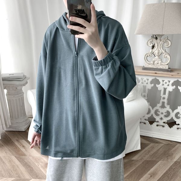 men's long-sleeved sweatshirt 2020 spring and summer new loose long-sleeved cardigan sweatshirt youth fashion trend men's, Black
men's long-sleeved sweatshirt 2020 spring and summer new loose long-sleeved cardigan sweatshirt youth fashion trend men's, Black