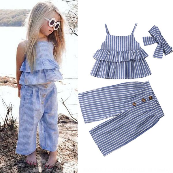new girls suit casual wide stripe solid color sling trousers pants sling flounder + pants + headscarf
new girls suit casual wide stripe solid color sling trousers pants sling flounder + pants + headscarf