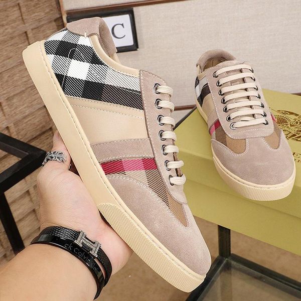 vintage check and leather sneakers sports men shoes comfortable luxury shoes plus size casual lace -up men shoes fast delivery, Black
vintage check and leather sneakers sports men shoes comfortable luxury shoes plus size casual lace -up men shoes fast delivery, Black