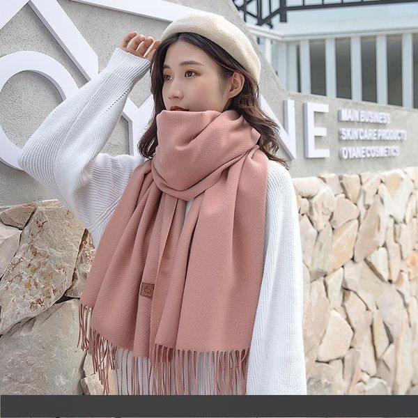 Scarf female wild classic solid color tassel shawl autumn and winter thick warm long student collar
Scarf female wild classic solid color tassel shawl autumn and winter thick warm long student collar