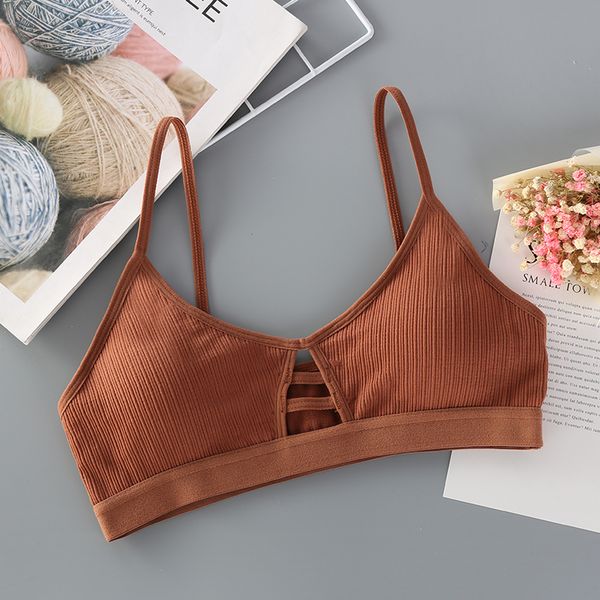 camisoles & tanks ladies bra solid color vertical thread cotton breast hollow breathable comfortable wrapped chest padded tube bras, Black;white
camisoles & tanks ladies bra solid color vertical thread cotton breast hollow breathable comfortable wrapped chest padded tube bras, Black;white