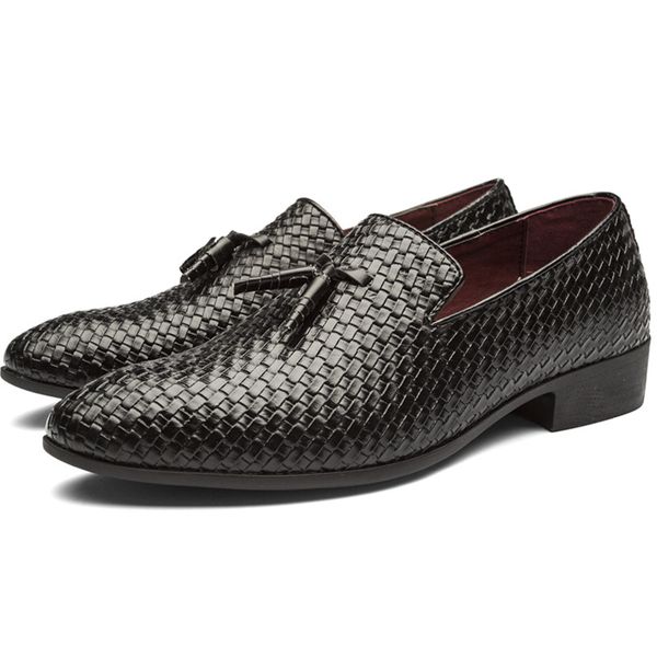 men dress shoes men formal shoes slip on business oxford brand wedding pointy loafers, Black
men dress shoes men formal shoes slip on business oxford brand wedding pointy loafers, Black