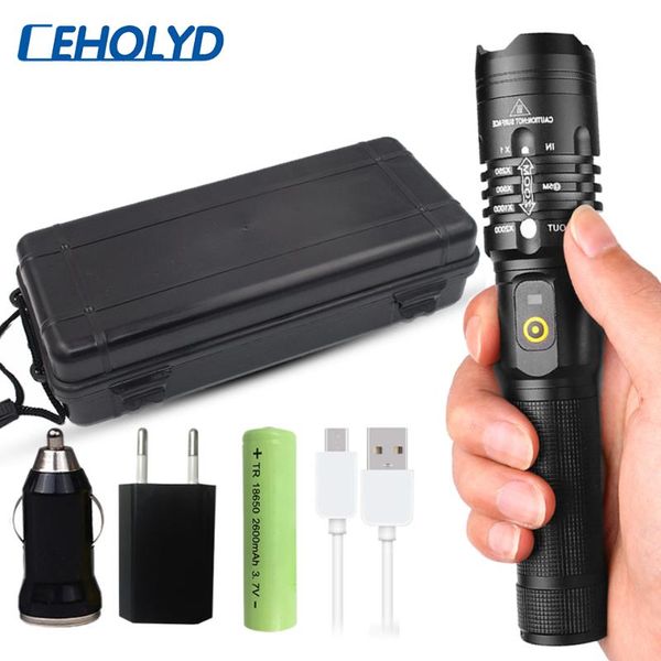 30000lm led cree xhp50 usb charging stretch zoom resistant power bank 18650 rechargeable torch
30000lm led cree xhp50 usb charging stretch zoom resistant power bank 18650 rechargeable torch