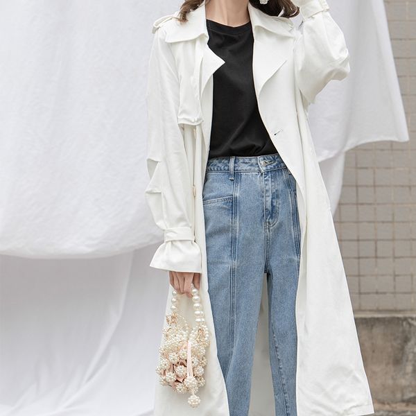 new autumn 2020 korean version versatile medium long sleeve loose single breasted windbreaker for women (with belt, Tan;black
new autumn 2020 korean version versatile medium long sleeve loose single breasted windbreaker for women (with belt, Tan;black