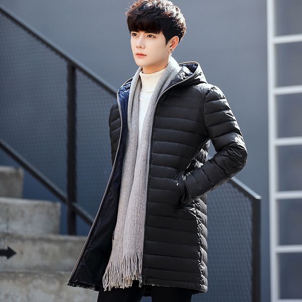 quick-handed men's slim mid-length korean youth men's coat down jacket coat down jacket, Black
quick-handed men's slim mid-length korean youth men's coat down jacket coat down jacket, Black