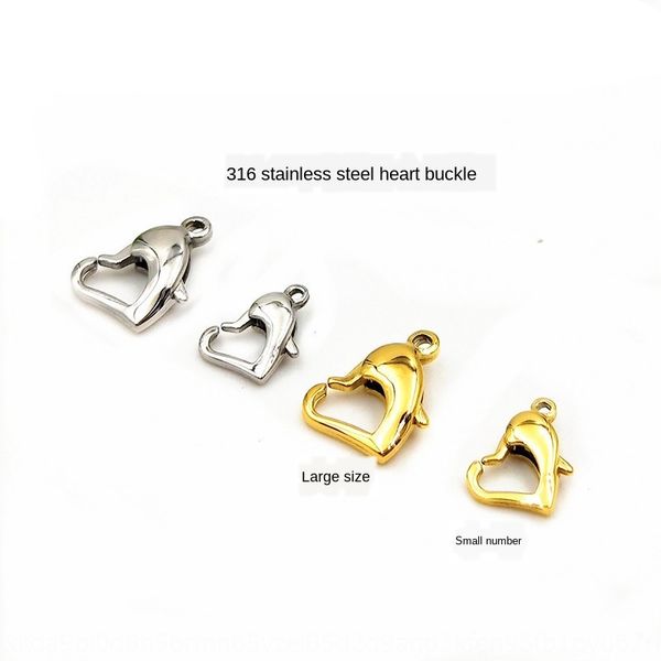 korean 316l stainless steel heart-shaped titanium diy bracelet steel heart-shaped lobster diy jewelry buckle bracelet buckle, Silver
korean 316l stainless steel heart-shaped titanium diy bracelet steel heart-shaped lobster diy jewelry buckle bracelet buckle, Silver