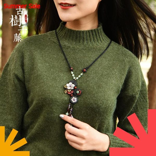 vintage wood necklaces woman shell flower long necklace pendant rope chain ethnic stone necklace fashion jewelry 2020 new gift, Silver
vintage wood necklaces woman shell flower long necklace pendant rope chain ethnic stone necklace fashion jewelry 2020 new gift, Silver