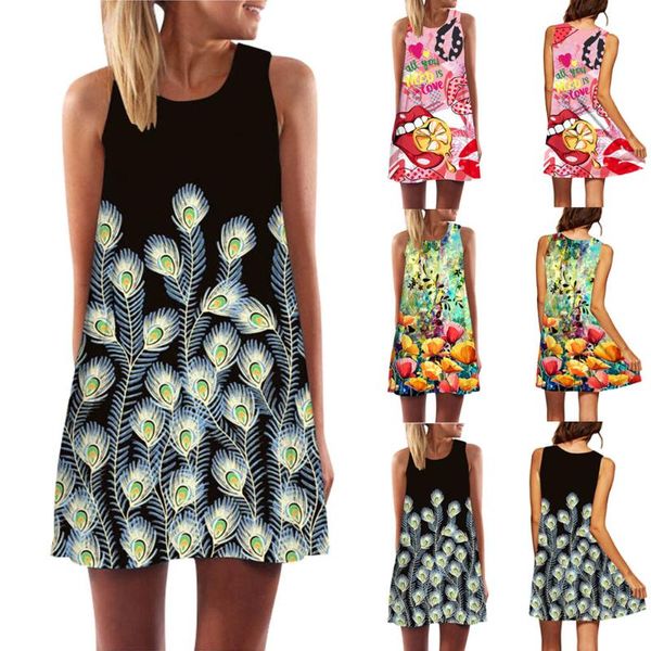 casual dresses women vintage boho summer sleeveless beach printed short mini dress holiday female a-line loose vestidos mujers, Black;gray
casual dresses women vintage boho summer sleeveless beach printed short mini dress holiday female a-line loose vestidos mujers, Black;gray