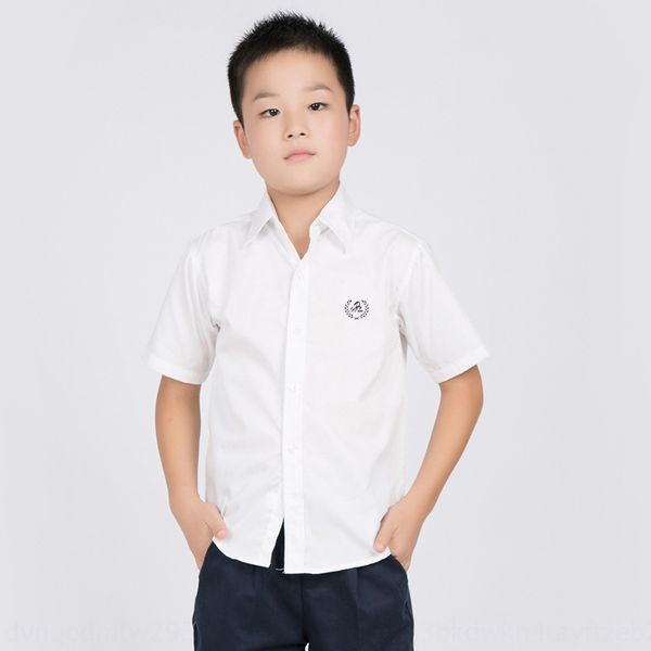 baby fat children's short-sleeved student clothes white white shirt pure cotton student costume boy's shirt fashion, White;black
baby fat children's short-sleeved student clothes white white shirt pure cotton student costume boy's shirt fashion, White;black