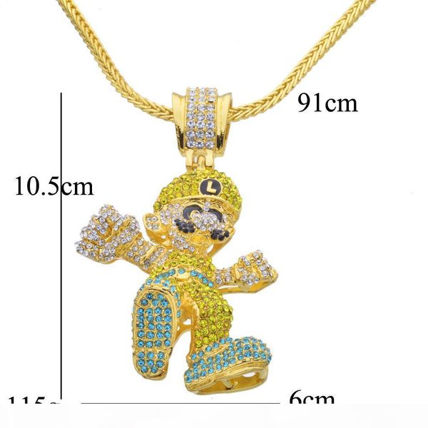 f men bling bling iced out large size cartoon game pendant hip hop necklace jewelry drop shipping, Silver
f men bling bling iced out large size cartoon game pendant hip hop necklace jewelry drop shipping, Silver