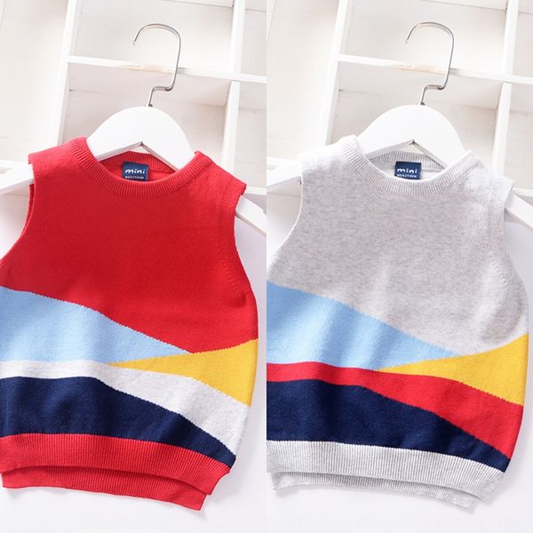 20 autumn and winter new cotton knitted children's sweater vest single layer pullover boy's sweater children's vest, Blue
20 autumn and winter new cotton knitted children's sweater vest single layer pullover boy's sweater children's vest, Blue