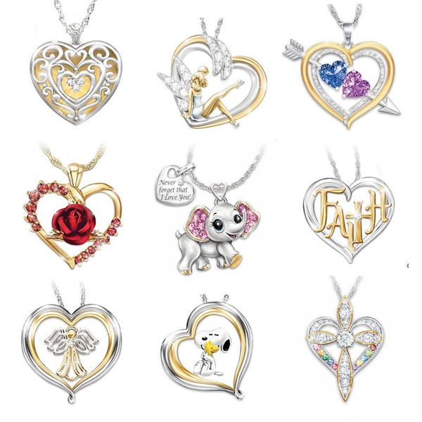 new angel love animal crystal pendant necklace girl fashion banquet jewelry accessories romantic valentine's day gift wholesale, Silver
new angel love animal crystal pendant necklace girl fashion banquet jewelry accessories romantic valentine's day gift wholesale, Silver