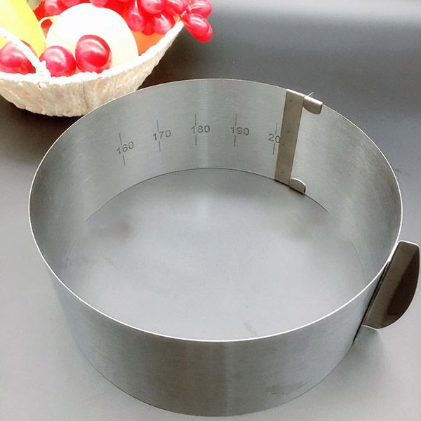 stainless steel non-layered round retractable round mousse ring cake mold 6-12 inch retractable adjustable baking tool
stainless steel non-layered round retractable round mousse ring cake mold 6-12 inch retractable adjustable baking tool