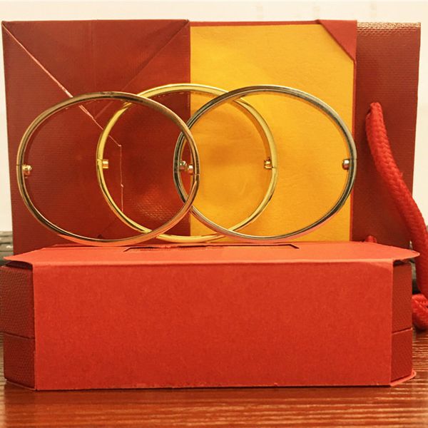 love titanium steel silver rose gold with diamonds bracelet bangles women men screw bracelet couple jewelry with original box ddck, Black
love titanium steel silver rose gold with diamonds bracelet bangles women men screw bracelet couple jewelry with original box ddck, Black