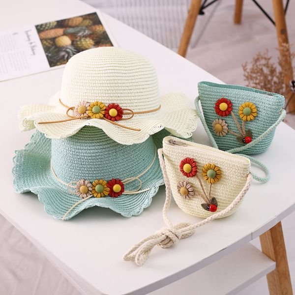 2pcs baby flower summer for straw with handbag kids boy girls sun visor uv protection panama beach hat gorras, Blue;gray
2pcs baby flower summer for straw with handbag kids boy girls sun visor uv protection panama beach hat gorras, Blue;gray
