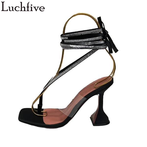 clear lace up women sandals split toe party shoes woman cup high heels outwear black diamond sandals mujer
clear lace up women sandals split toe party shoes woman cup high heels outwear black diamond sandals mujer