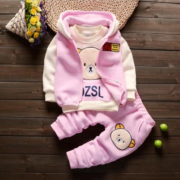 2020 children's clothing boys and girls autumn and winter new plus velvet thickening cartoon bear three-piece korean sports suit, White
2020 children's clothing boys and girls autumn and winter new plus velvet thickening cartoon bear three-piece korean sports suit, White