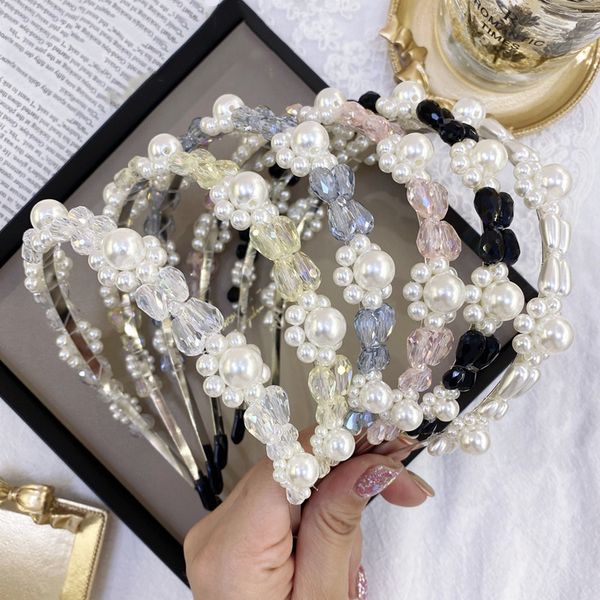2020 new fashion pearl hair band french crystal flower hair hoop bands for women baroque bride thin edge headband girls hair accessories, Silver
2020 new fashion pearl hair band french crystal flower hair hoop bands for women baroque bride thin edge headband girls hair accessories, Silver