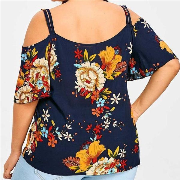 womens blouse plus size off shoulder floral print short sleeve shirt summer 5xl and blouse blusas feminina l2, White
womens blouse plus size off shoulder floral print short sleeve shirt summer 5xl and blouse blusas feminina l2, White