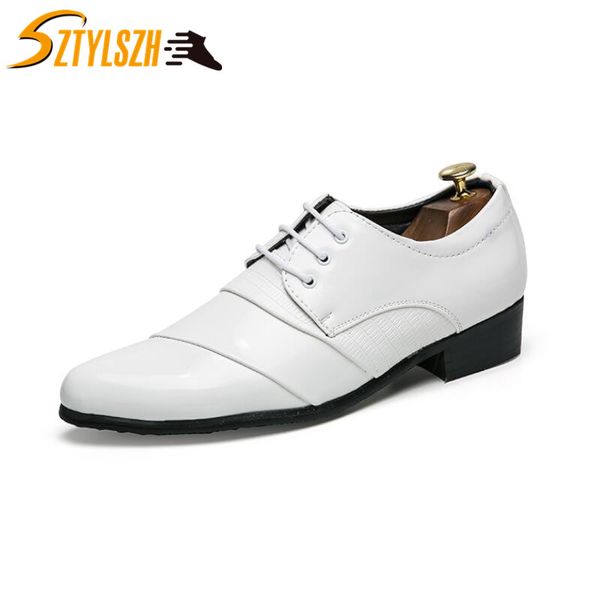 classic fashion mens patent leather lace up loafers fashion breathable men casual leather shoes brand men wedding party shoes, Black
classic fashion mens patent leather lace up loafers fashion breathable men casual leather shoes brand men wedding party shoes, Black