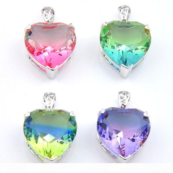 wholesale 12 pcs luckyshine rainbow love heart tourmaline gem 925 platinum plated women wedding pendant necklaces 16*18mm new, Silver
wholesale 12 pcs luckyshine rainbow love heart tourmaline gem 925 platinum plated women wedding pendant necklaces 16*18mm new, Silver