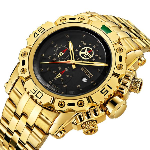 2020 temeite business casual fashion gold quartz watch full stainless steel casual men watches male clock wristwatch r, Slivery;brown
2020 temeite business casual fashion gold quartz watch full stainless steel casual men watches male clock wristwatch r, Slivery;brown