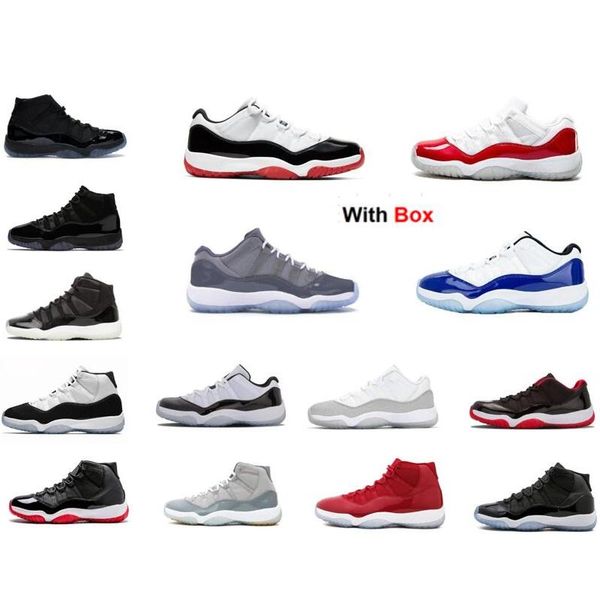 11 11s low white concord space jam bred cool grey 2020 man basketball shoes 11s concord 45 sneaker trainer with box
11 11s low white concord space jam bred cool grey 2020 man basketball shoes 11s concord 45 sneaker trainer with box