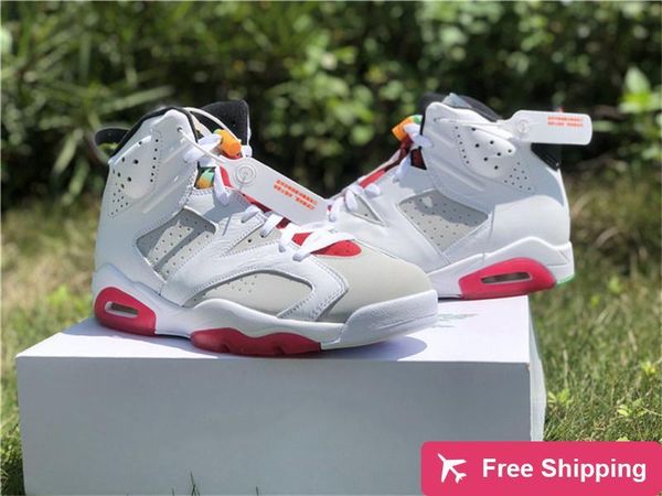 2020 authentic air high 6 hare basketball shoes men women neutral grey white true red black trainers sneakers ct8529 -062 with original bo
2020 authentic air high 6 hare basketball shoes men women neutral grey white true red black trainers sneakers ct8529 -062 with original bo