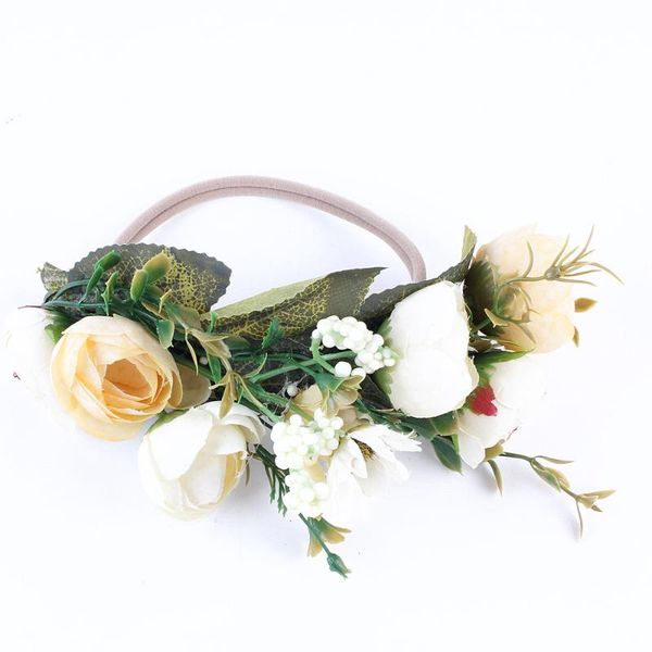 flower crown nylon baby headbands for girls summer handmade bohemian wreath soft baby hairband headband newborn hair accessories, Slivery;white
flower crown nylon baby headbands for girls summer handmade bohemian wreath soft baby hairband headband newborn hair accessories, Slivery;white